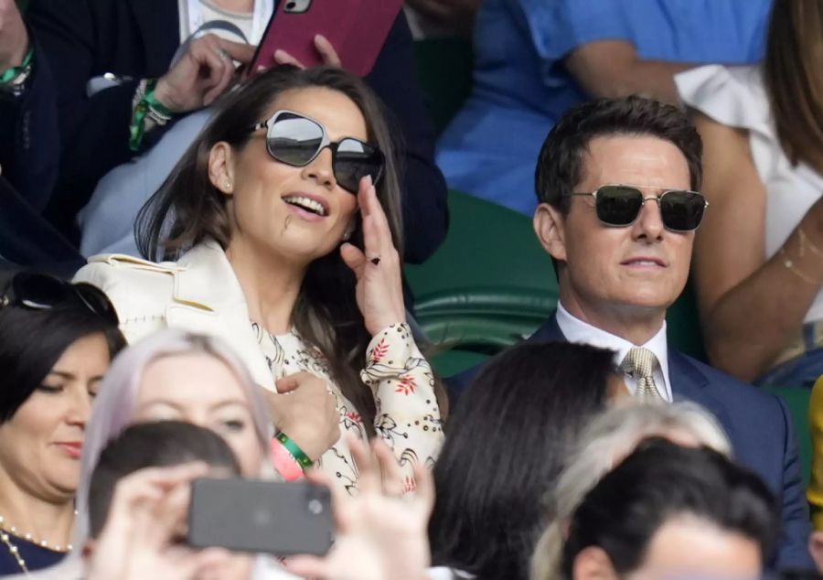 Tom Cruise mit Hayley Atwell beim Wimbledon-Finale.