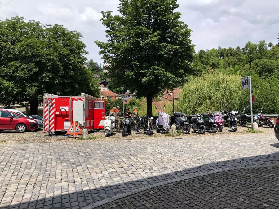 Die Feuerwehr steht aufgrund der Unwetter im Dauereinsatz.