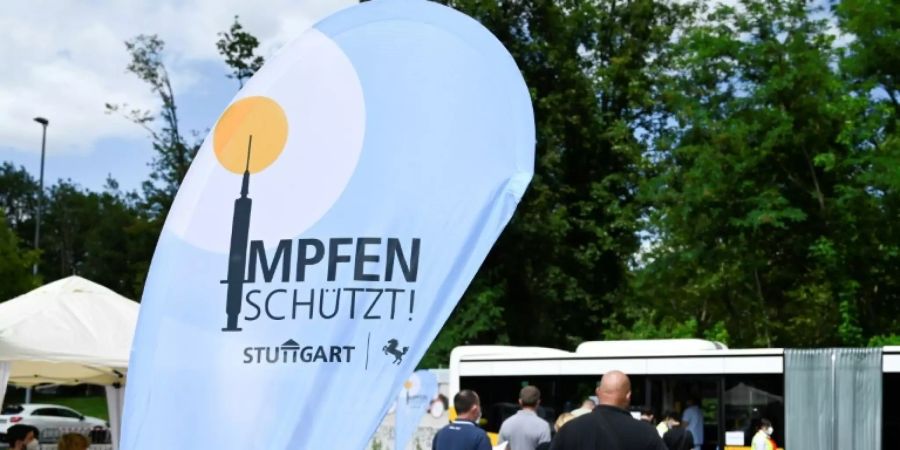 Mobiles Impfzentrum in Stuttgart