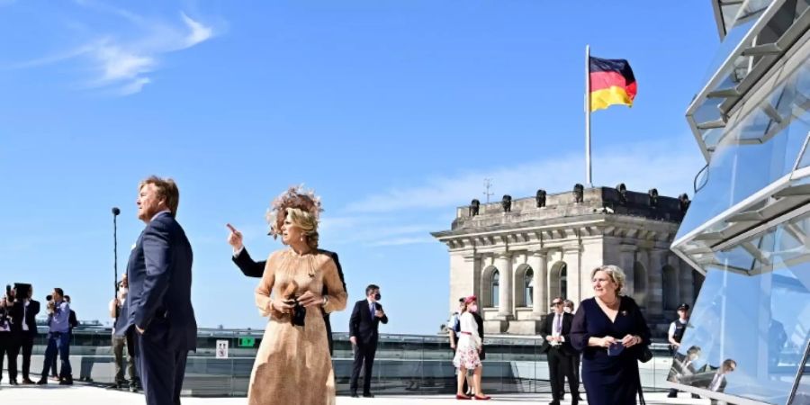 Willem-Alexander und Máxima auf dem Reichstag