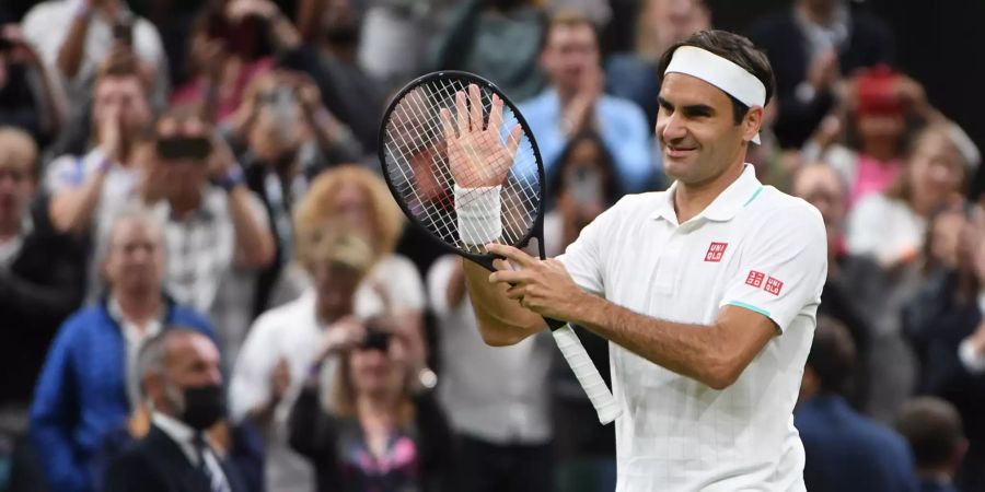 Roger Federer steht in Wimbledon im Viertelfinal.