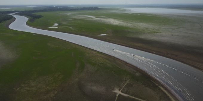 Das Amazonasgebiet in Brasilien leidet unter der Hitze. Amazonas Dürre