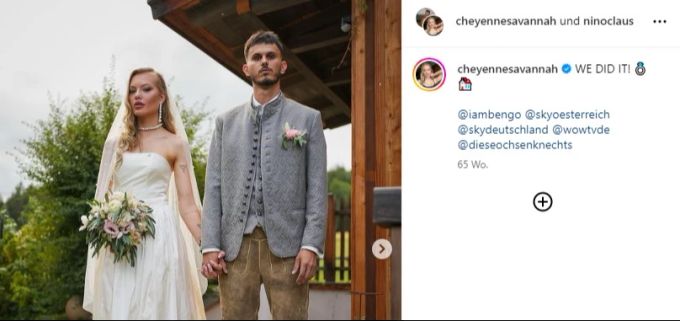 Während der Hochzeit von Savannah kam es zum Eklat mit Jimi Blue Ochsenknecht. (Archivbild) savannah jimi blue ochsenknecht