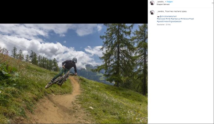Auf dem Bike zog sich Sandro Lohner eine Verletzung zu. Sandro Lohner
