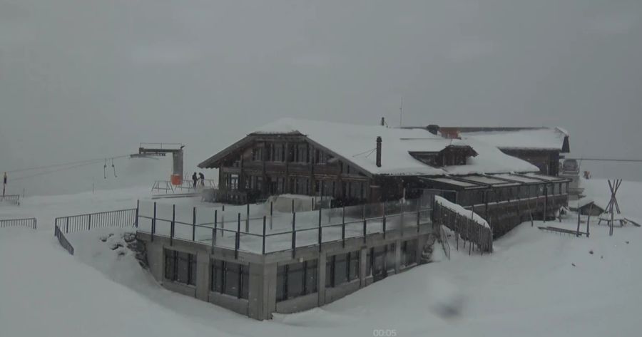 Adelboden, Sillerenbühl auf 1974 Meter um 10.20 Uhr.