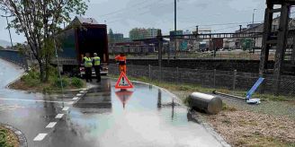 Mit 2,3 Promille - Lastwagenfahrer fährt durch Basler Veloweg