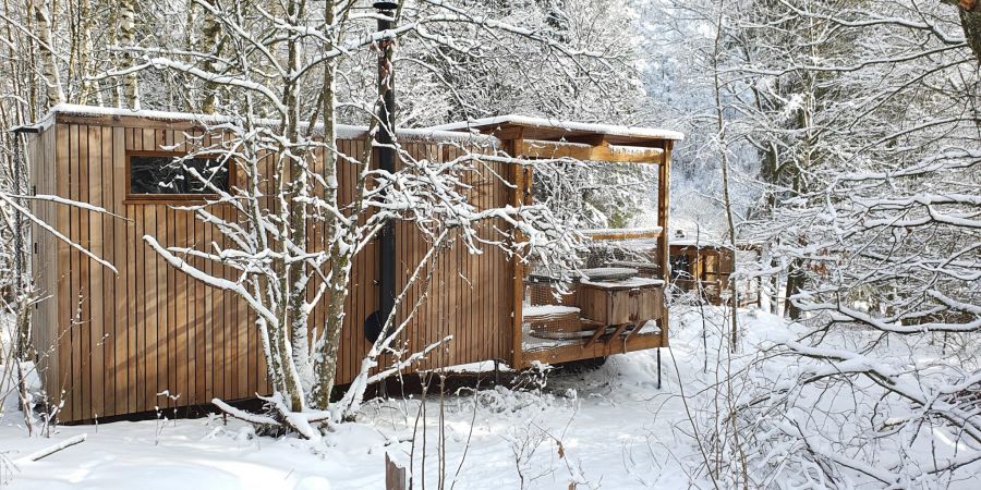 Gemütliches Winter-Glamping mit Nutchel.