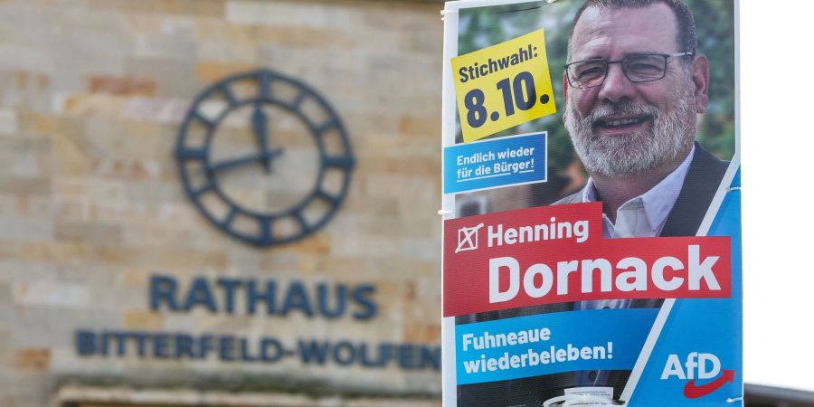 Dornack (AfD) wollte neuer Oberbürgermeister von Bitterfeld-Wolfen werden.