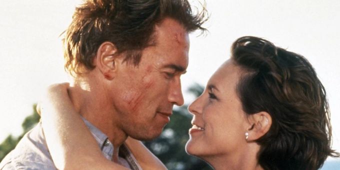 Arnold Schwarzenegger und Jamie Lee Curtis 1994 in «True Lies». film arnold schwarzenegger