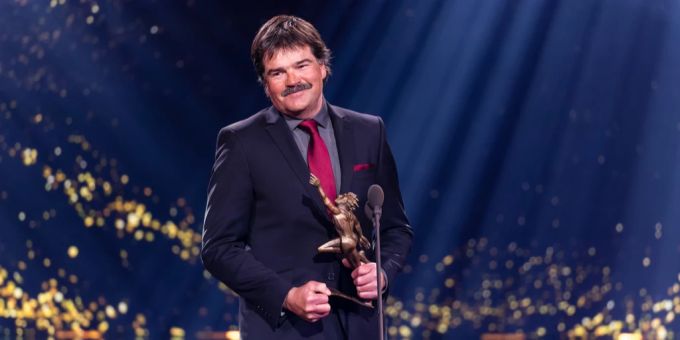 Thomas Stauffer erhält den Preis als Trainer des Jahres 2023 an der Verleihung der Sports Awards 2023 in Zürich. Thomas Stauffer Ski-Alpin.