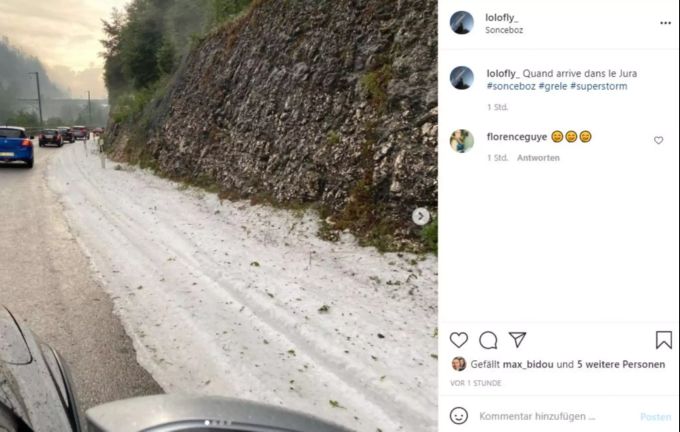 Hagel Sonceboz Berner Jura