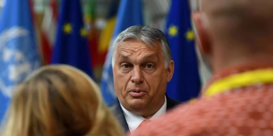 Will das geltende Gesetz keinesfalls wieder zurückziehen: Viktor Orban, Ministerpräsident von Ungarn. Foto: John Thys/AFP/AP/dpa