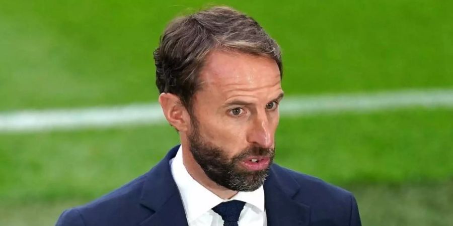 Hat spezielle Erinnerungen an das DFB-Team und Wembley: England-Coach Gareth Southgate. Foto: Mike Egerton/PA Wire/dpa