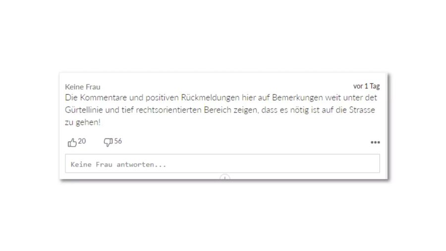 Dieser Leser (nach eigenen Angaben «keine Frau») unterstützt den Frauenstreik.