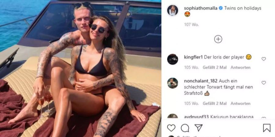 Sophia Thomalla und ihr Ex Loris Karius.