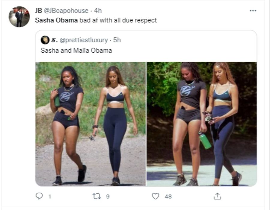 Sasha Obama Malia Obama