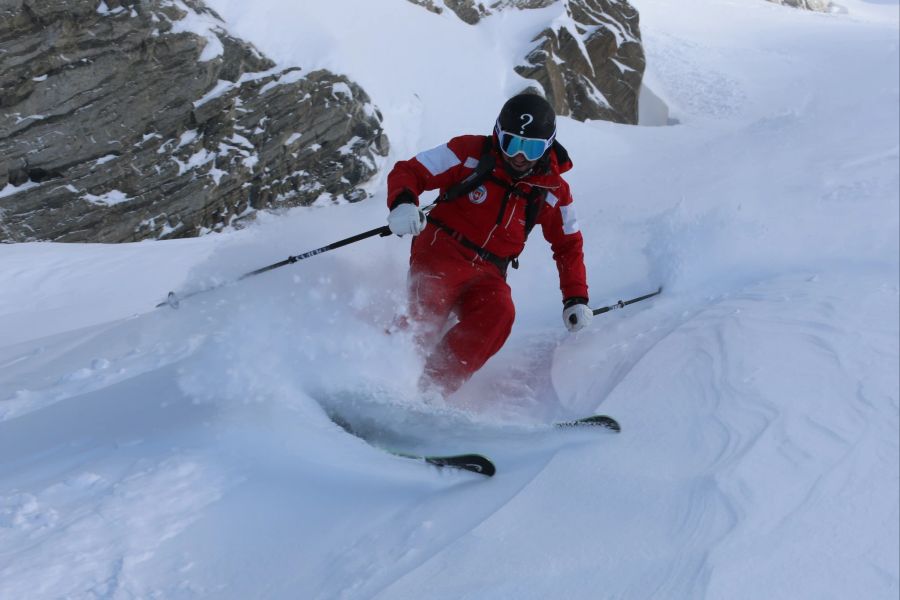 Freeriden am Titlis.