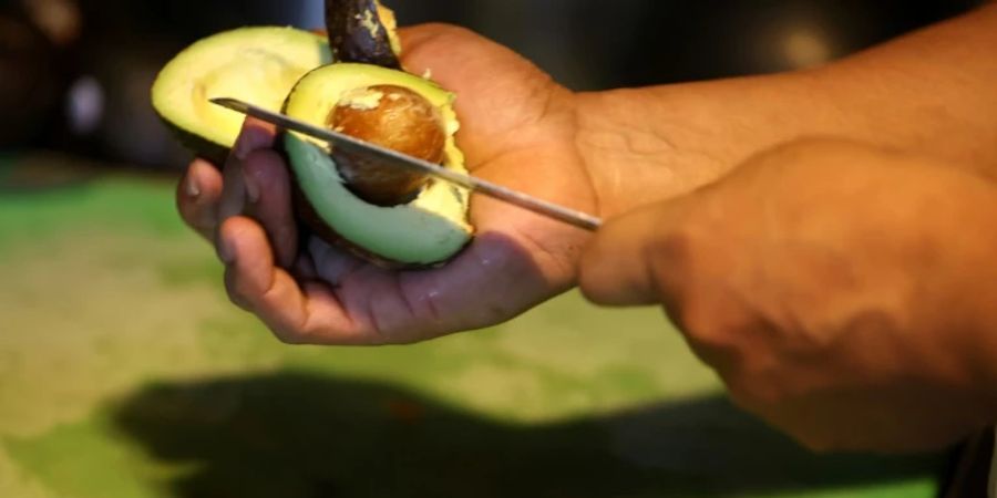 Zubereitung einer Avocado