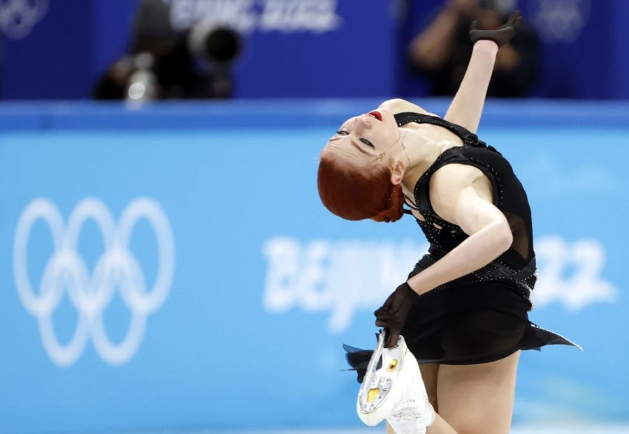 Alexandra Trusova holte bei Olympia 2022 die Silbermedaille.