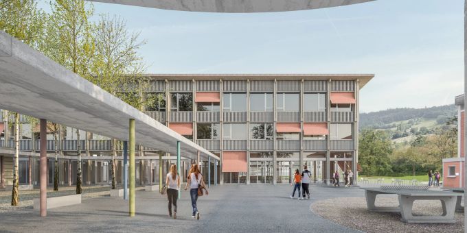 Visualisierung des Projekts «Papillon» der Bürgi Burkhard von Euw Architekten.