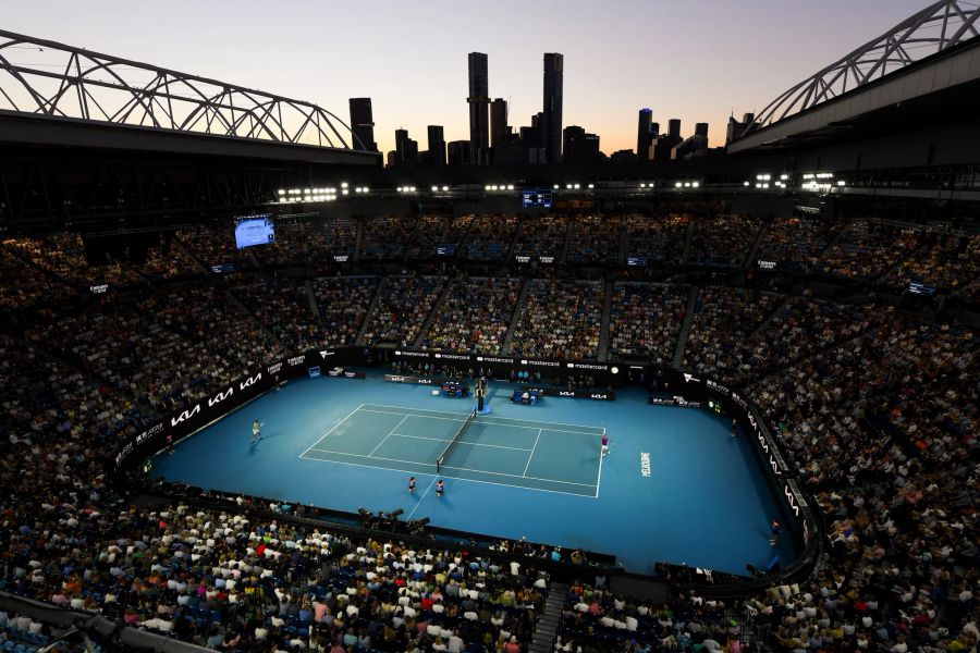 Traumhafte Kulisse für einen spannenden Australian-Open-Final.