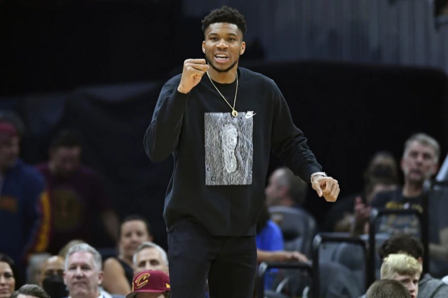 War am Sonntag in Cleveland nur Zuschauer: Giannis Antetokounmpo.