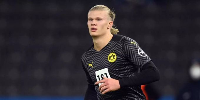 Steht beim BVB bis 2024 unter Vertrag, könnte aber mithilfe einer Ausstiegsklausel wechseln: Erling Haaland. BVB