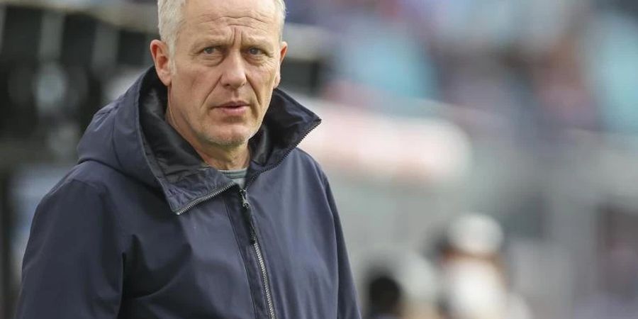 Freiburgs Trainer Christian Streich mag die Stadt Leipzig. Foto: Jan Woitas/dpa-Zentralbild/dpa