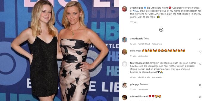 Reese Witherspoon und ihre Tochter Ava. Reese Witherspoon
