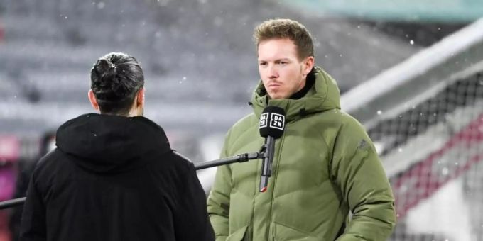 Hat mit dem FC Bayern ein dänisches Toptalent an der Angel: Trainer Julian Nagelsmann. Foto: Sven Hoppe/dpa Hat mit dem FC Bayern ein dänisches Toptalent an der Angel: Trainer Julian Nagelsmann. Foto: Sven Hoppe/dpa