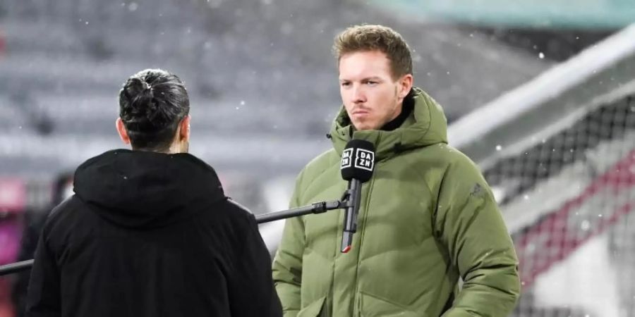 Hat mit dem FC Bayern ein dänisches Toptalent an der Angel: Trainer Julian Nagelsmann. Foto: Sven Hoppe/dpa