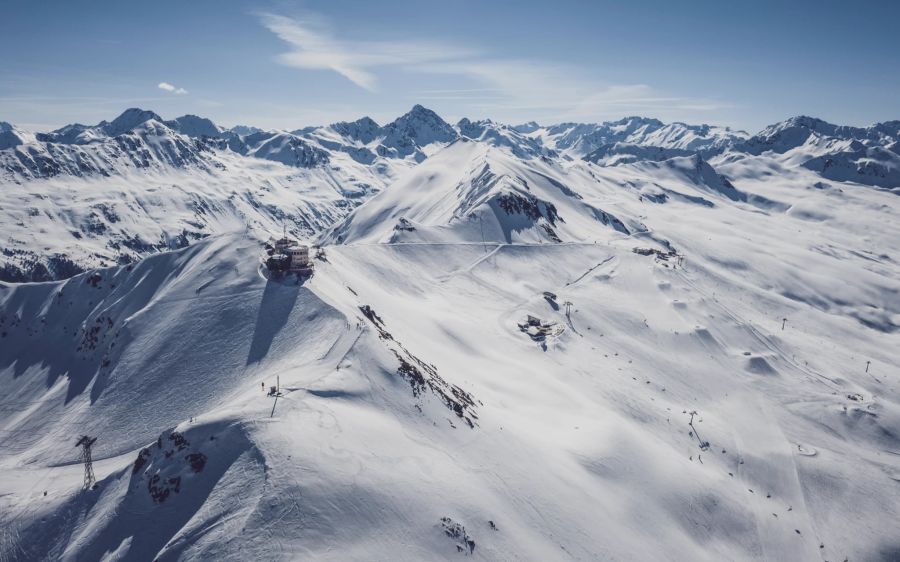 Das Skigebiet Jakobshorn.