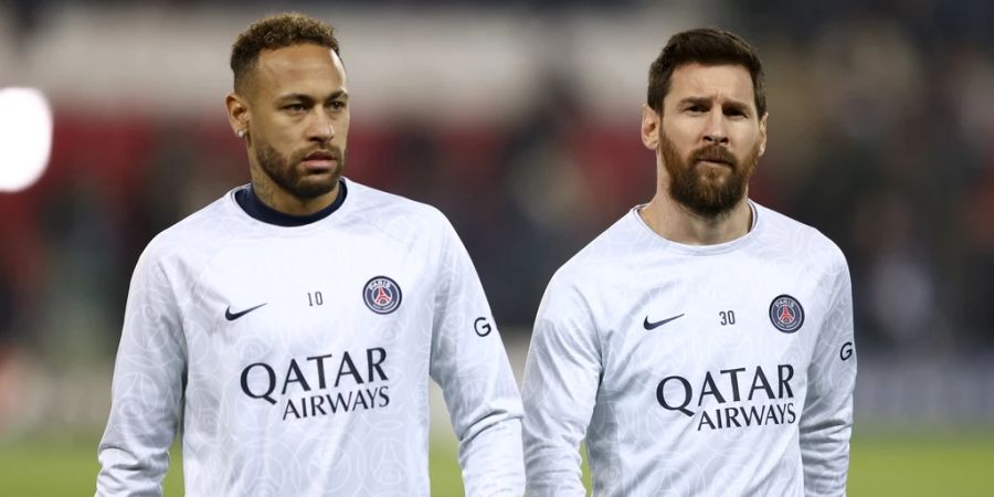 Neymar mit Lionel Messi bei Paris Saint-Germain.