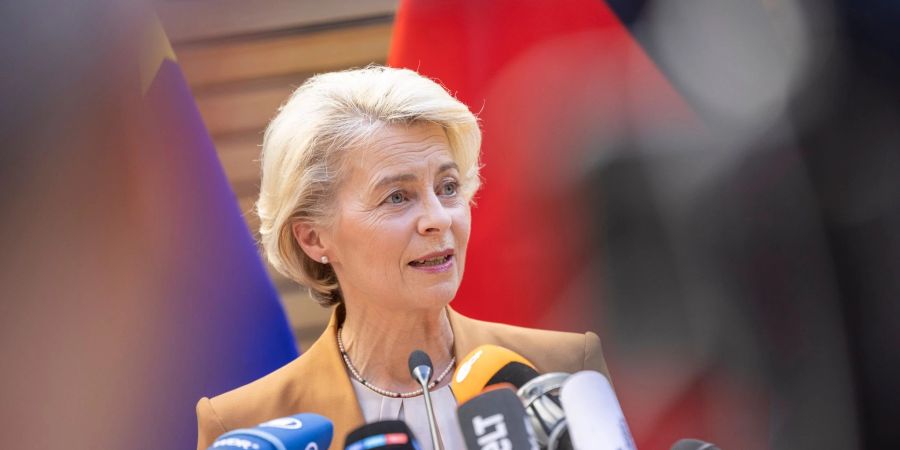 EU-Kommissionspräsidentin Ursula von der Leyen fliegt zu ihren Terminen auch im Linienflugzeug.