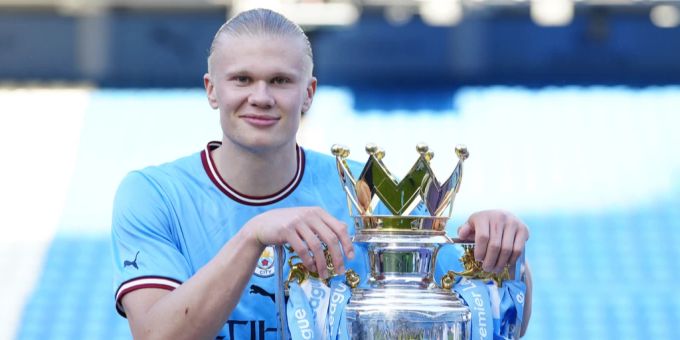 Erling Haaland will mit Manchester City den Meistertitel verteidigen. Erling Haaland