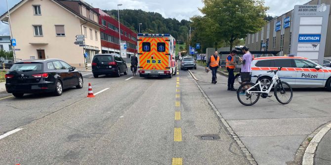 Fahrerflucht nach Verkehrsunfall.