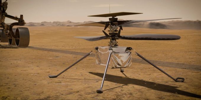 Notlandung - Mars-Helikopter Ingenuity schiesst beeindruckendes Bild
