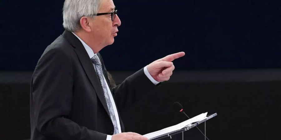 Jean-Claude Juncker im April im EU-Parlament