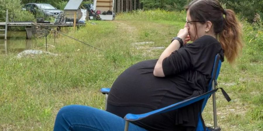 Verena Geier vor ihrer Operation. Mediziner der Universitätsklinik Graz haben bei der Patientin eine 17,5 Kilogramm schwere Zystenleber entfernt. Foto: Geier Verena/LKH-Univ. Klinikum Graz