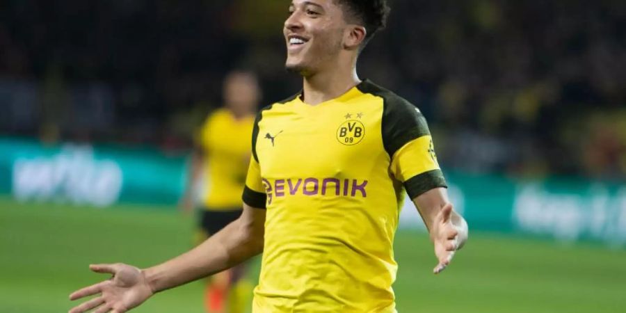 Jadon Sancho gehört zum Kader der englischen Fussball-Nationalmannschaft für die ersten EM-Qualifikationsspiele. Foto: Bernd Thissen