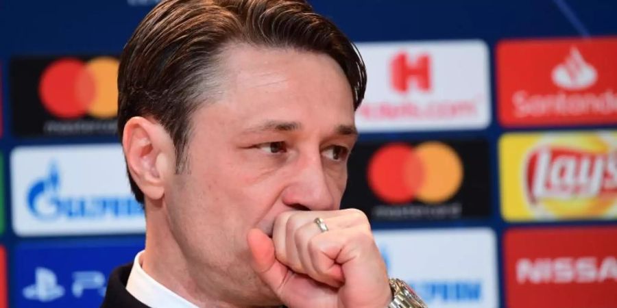 Bayern Münchens Trainer Niko Kovac konzentriert sich jetzt auf die Meisterschaft und den Pokal. Foto: Peter Kneffel