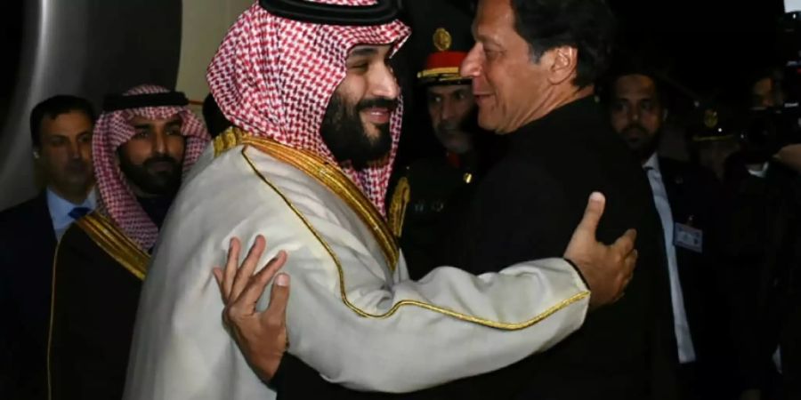Mohammed bin Salman (l.) und Imran Khan