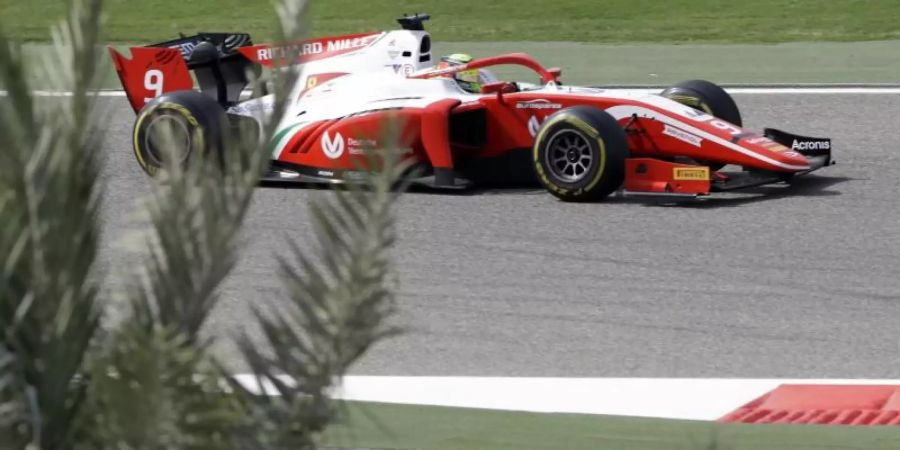 Mick Schumacher holte auf dem Wüstenkurs in Sakhir als Achter vier Punkte. Foto: Luca Bruno/AP