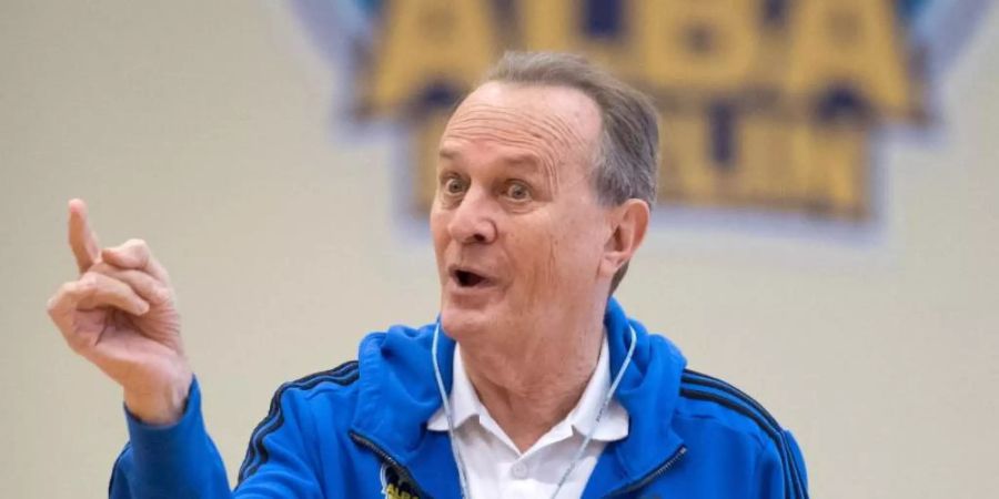 ALBA-Coach Aito Garcia Reneses trifft mit den Berlinern im Pokalfinale auf Brose Bamberg. Foto: Soeren Stache