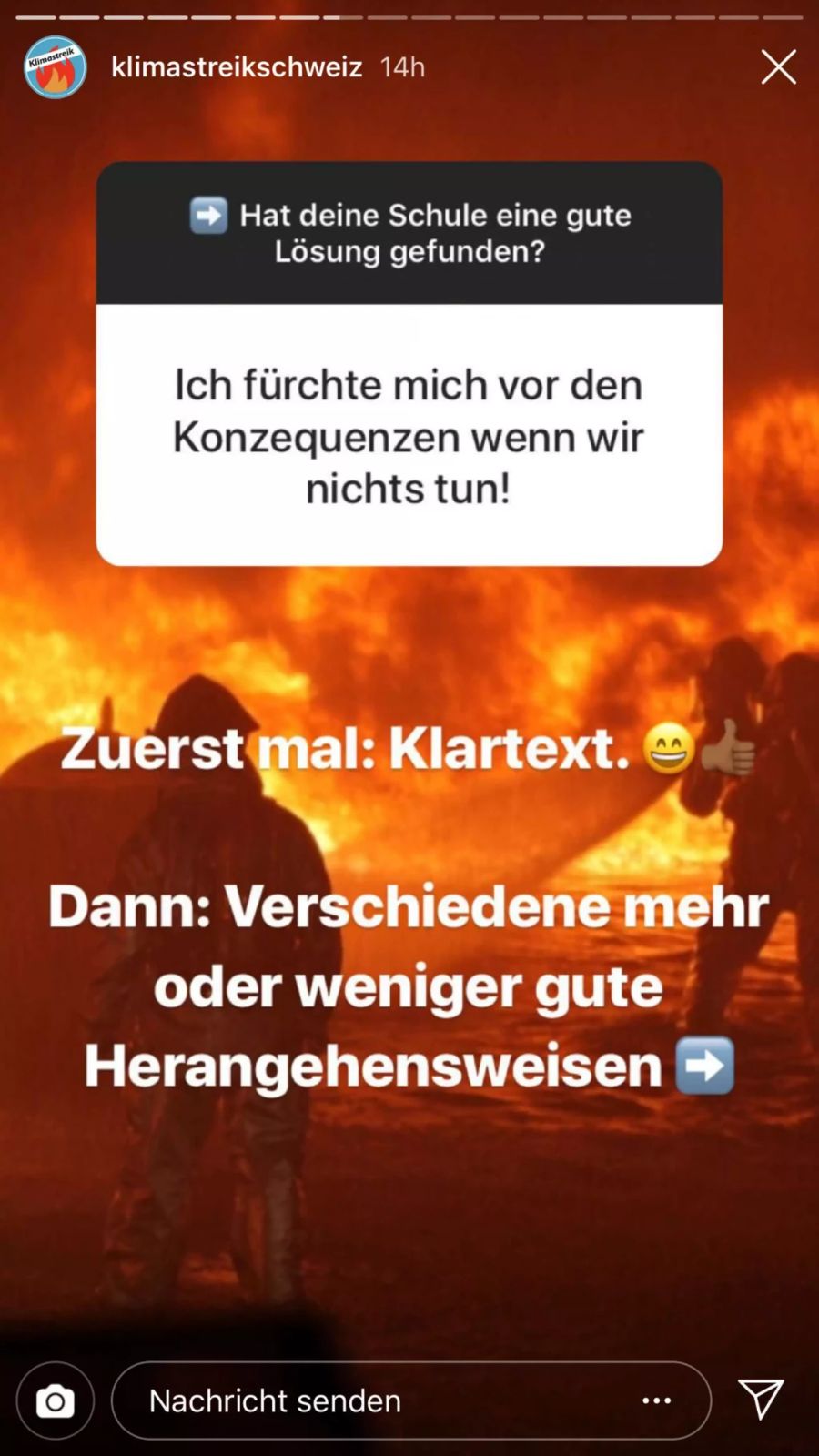 Doch das ist den Klimastreikenden egal.