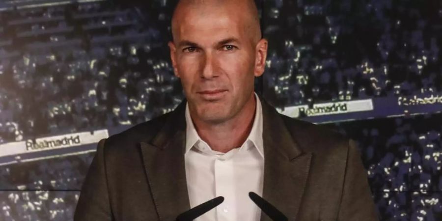 Nach rund neun Monaten wieder zurück: Zinedine Zidane ersetzt bei Real Madrid Trainer Santiago Solari. Foto: Enrique de la Fuente/gtres