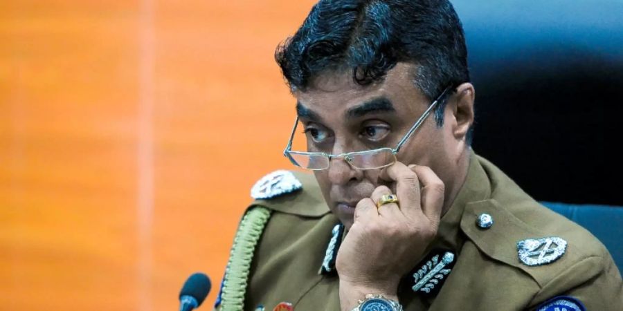 Sri Lankas Polizeichef Pujith Jayasundara Jayasundara im März 2017