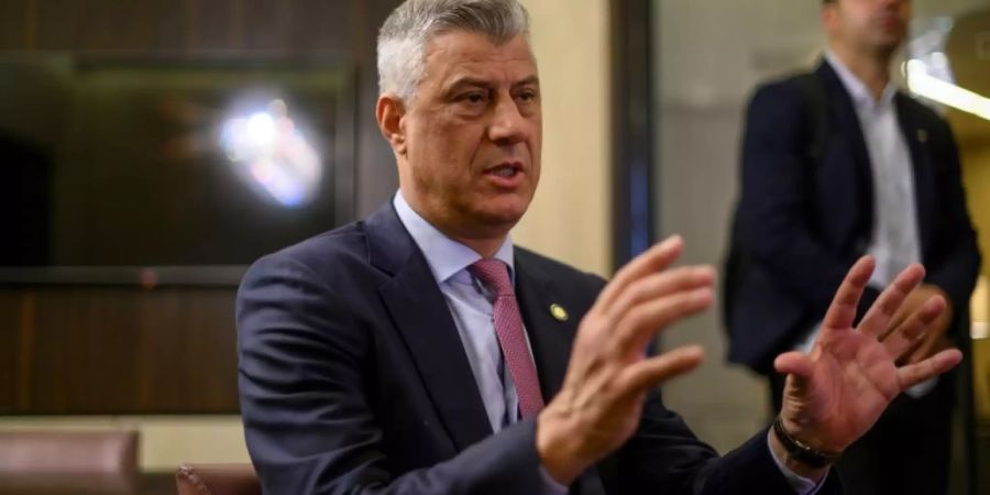 Hashim Thaci im AFP-Gespräch in Berlin