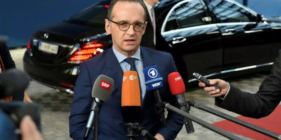 Maas im Februar in Brüssel