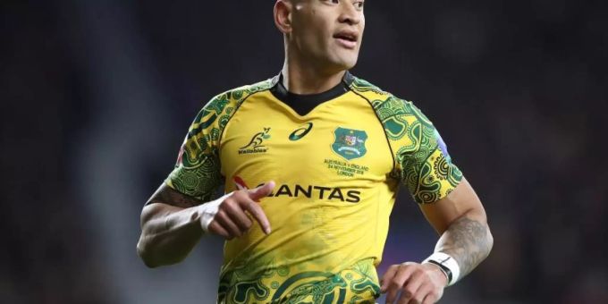 Israel Folau hat wegen einer Hasstirade gegen Homosexuelle seinen millionenschweren Vertrag verloren. Foto: Adam Davy/PA Wire Israel Folau hat wegen einer Hasstirade gegen Homosexuelle seinen millionenschweren Vertrag verloren. Foto: Adam Davy/PA Wire